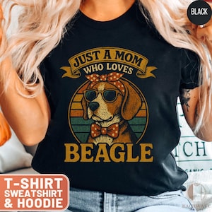 Beagle Mom T-Shirt, Dog Lover Gift, Funny Beagle Sweatshirt, Beagle Owner Shirt, Cute Dog Tee, Pet Lover, Gift for Mom, Beagle T-Shirt
