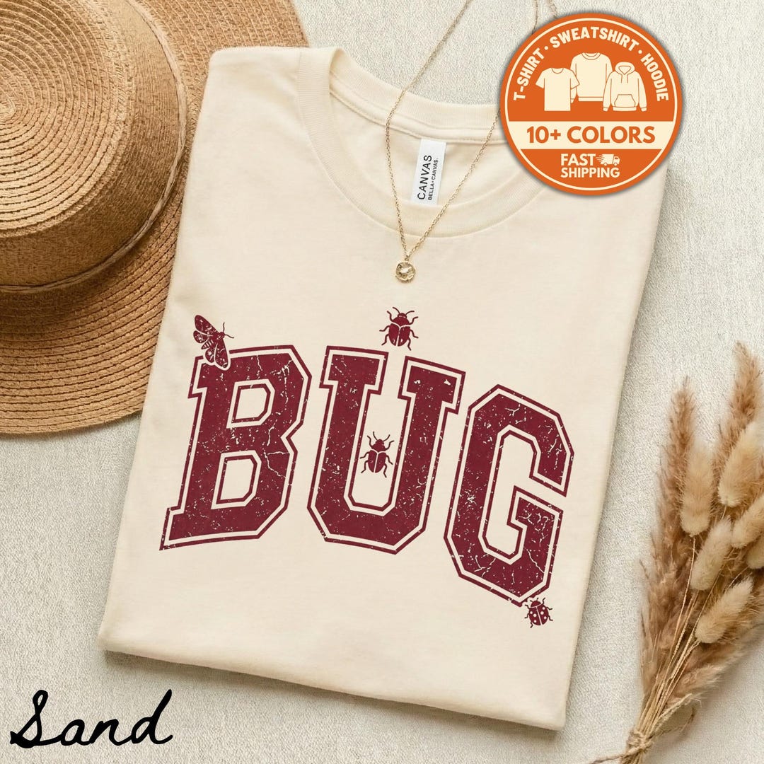 Bug Shirt, Bug Lover T-shirt Moth Beetle Ladybug Insects Entomology ...