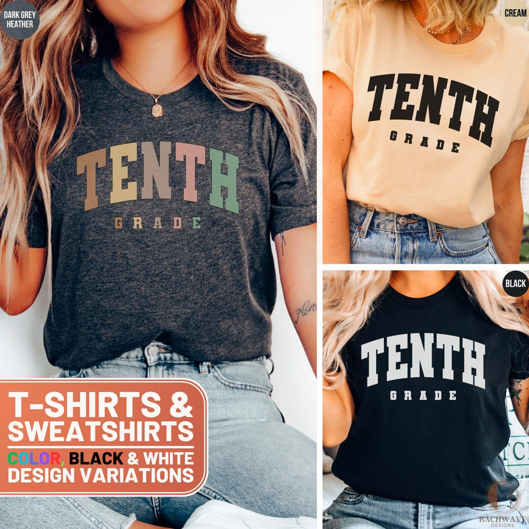 Tenth Grade Teacher Team Shirt, 10th Grade Teaching Crew Sweatshirt