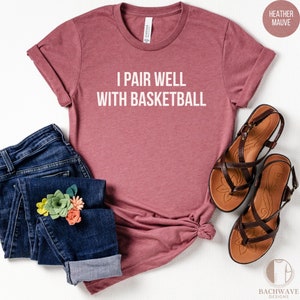 Funny Basketball Shirt, Retro Sport Mom T-Shirt, Cute Basketball Sweatshirt, College Gameday Gift, Girls Basketball Tee,Sports Weekend Shirt image 6