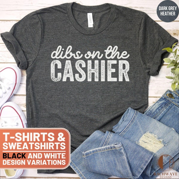 Cashier Graphic Tee, Funny Profession T-Shirt, Retail Worker Gift, Casual Crewneck Sweatshirt, Unisex Job-Themed Shirt, Comfy Sweater