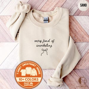 Very Fond of Snorkeling Shirt, Snorkeler Tshirt Gift, Snorkeling Lover Tee, Snorkeling Trip T-Shirt, Funny Snorkeling Sweatshirt Top