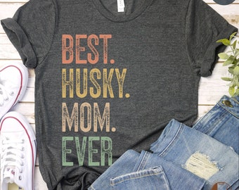 Funny Husky Shirt, Siberian Husky Owner T-Shirt, Husky Lover TShirt, Dog Lover Tee, Husky Mom Gift, Fur Mom Shirt, Cute Retro Dog Crewneck