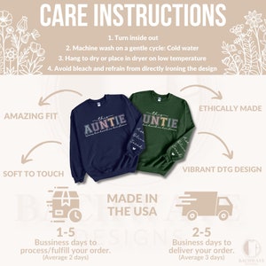 Funny Aunt Sweatshirt - Women's Oversized Crewneck Pullover, Cool Auntie Gift Top