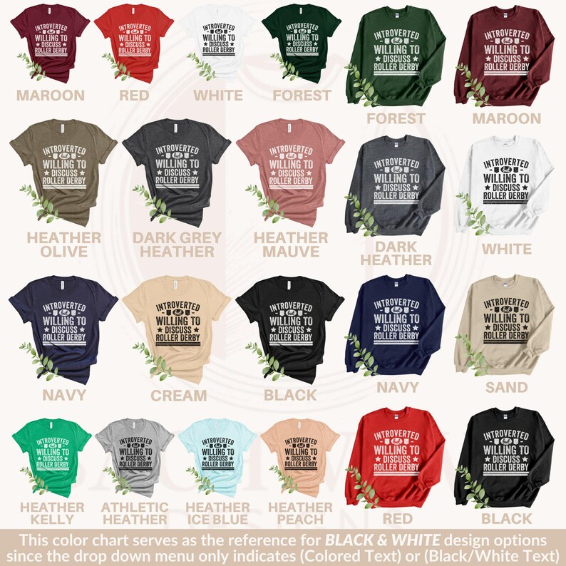 Introverted but Roller Derby Lover Shirt, Funny Roller Derby Crewneck Sweatshirt, Retro Roller Derby T-Shirt, Roller Derby Humor Sweater image 4