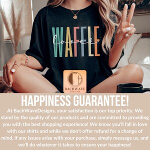 Waffle Shirt, Waffle Lover Tshirt, Cute Sarcastic Waffle T-shirt, Funny Waffle Tee Gift,Foodie Sweatshirt,Weekend Breakfast Crewneck Sweater 画像 7