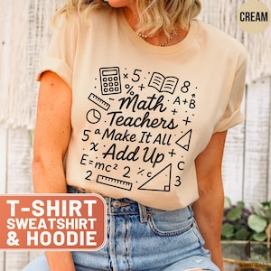 Math Teacher T-Shirt, Funny Math Tee, Math Sweatshirt, Algebra Top, Calculus TShirt, Geometry Gift, Math Hoodie, Professor Sweater