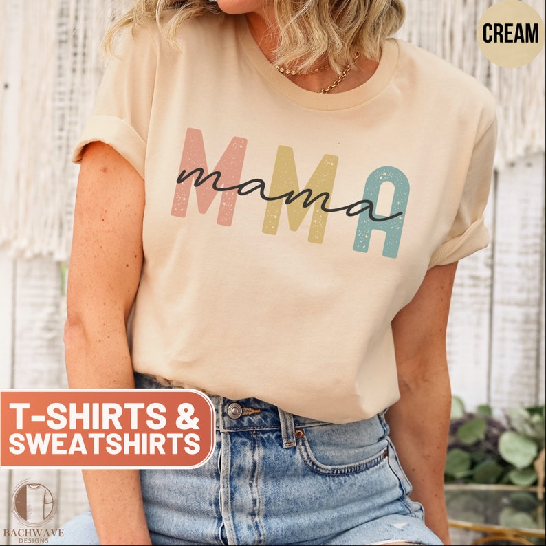 Vintage MMA Mama Shirt, Cute Martial Arts Mom Sweatshirt, Retro Mma ...