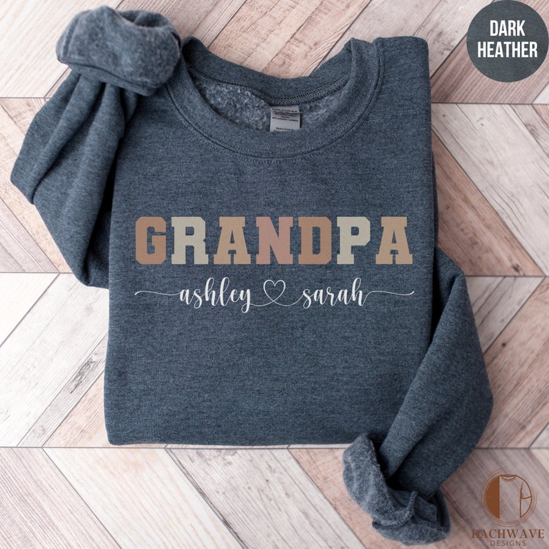 CafePress World's Most Awesome Grandpa Sweatshirt (dark) Classic Crew