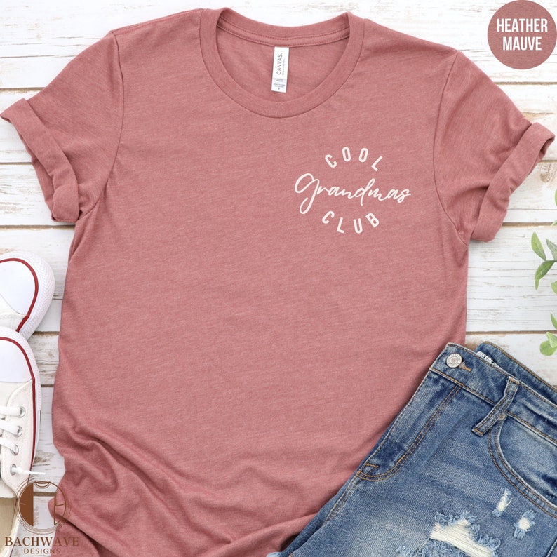Cool Grandmas Club T-shirt, Funny Grandma Gift, Graphic Tee for Women ...