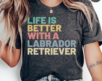 Funny Labrador Retriever Shirt, Labrador Owner T-Shirt, Labrador Lover TShirt, Dog Lover Tee, Cute Retriever Mom Gift, Retro Fur Mom Shirt