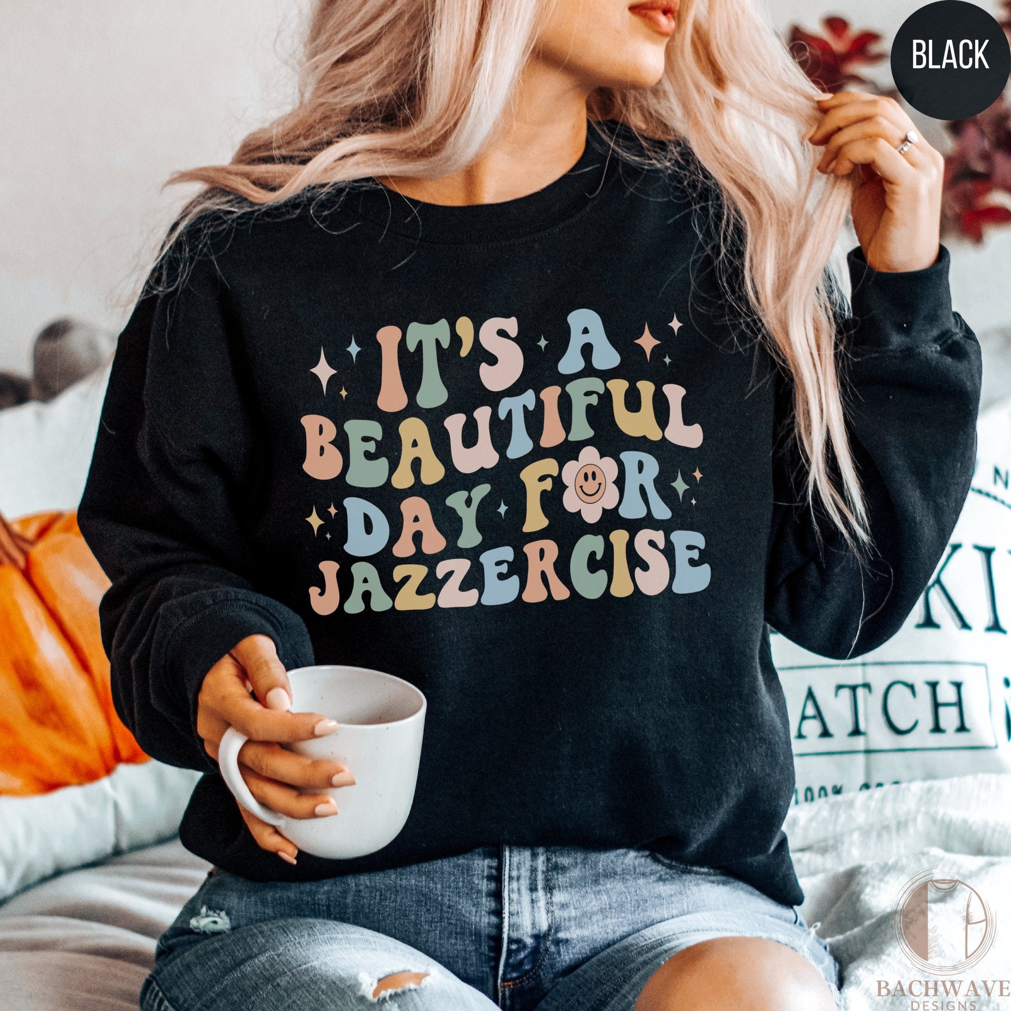 Vintage Jazzercise Shirt, Cute Retro Fitness Tshirt, Fun Workout Tee, 70s Inspired Sweatshirt