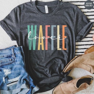 Waffle Shirt, Waffle Lover Tshirt, Cute Sarcastic Waffle T-shirt, Funny Waffle Tee Gift,Foodie Sweatshirt,Weekend Breakfast Crewneck Sweater 画像 9