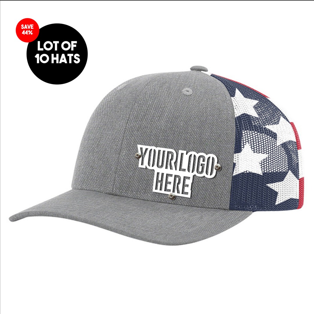 10 Hats Total Custom American Flag Snapback Trucker Hat - Etsy