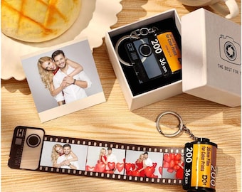 Produktbild von Personalisierter Schlüsselanhänger Filmrolle. Schlüsselanhänger Personalisiert. Geschenk Freundin. Adventskalender Füllung. Kleinigkeiten Für