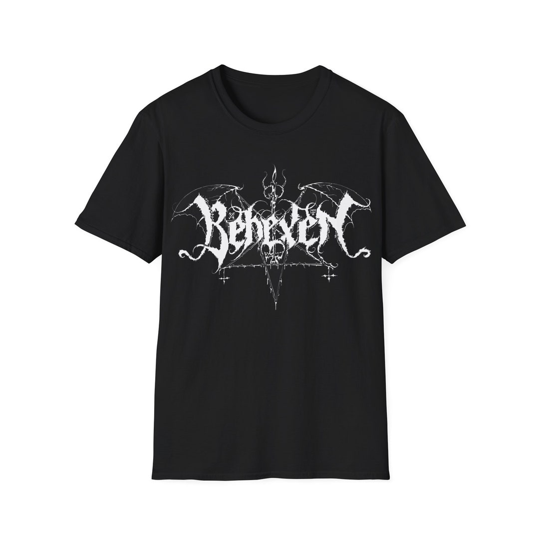 Behexen Black Metal Band Logo T Shirt Etsy