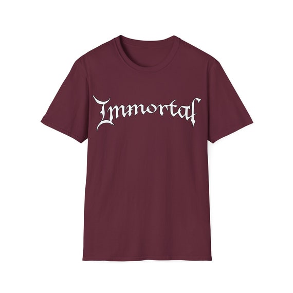 Immortal Black Metal Band Logo T shirt. Multiple Colours. Etsy