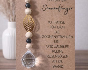 Sonnenfänger Kristall, Regenbogen, Fensterdeko | Geschenk, Geburt, Taufe, Hochzeit, Umzug, Geburtstag, Suncatcher, kleine Aufmerksamkeit
