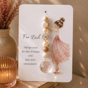 Sonnenfänger Fenster Kristall /Suncatcher / Lichtfänger/Geschenk für Freundin Kollegin / Fensterdeko/Mitbringsel/Geburtstag / Herzensmensch