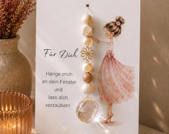 Sonnenfänger Fenster Kristall /Suncatcher / Lichtfänger/Geschenk für Freundin Kollegin / Fensterdeko/Mitbringsel/Geburtstag / Herzensmensch