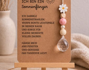 Sonnenfänger, Geschenk Kommunion, Taufe, Konfirmation, Taufgeschenk Mädchen, Junge, Geburtstag, Mitbringsel,kleine Aufmerksamkeit,Suncatcher