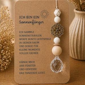 Sonnenfänger Fenster Kristall / Suncatcher / Lichtfänger / Geschenk für Freundin Kollegin / Fensterdeko / Mitbringsel / Geburtstag