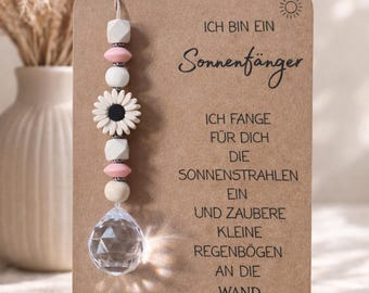 Sonnenfänger Kristall, Regenbogen, Fensterdeko | Geschenk, Geburt, Taufe, Hochzeit, Umzug, Geburtstag, Suncatcher, kleine Aufmerksamkeit