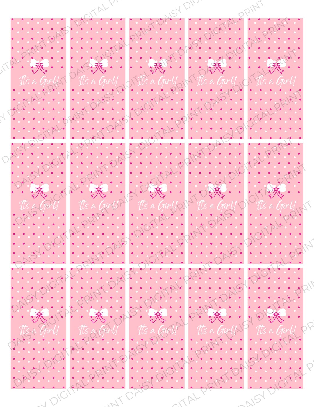 Baby Shower Hershey Miniature Wrapper, Baby Girl Mini Candy Favor ...