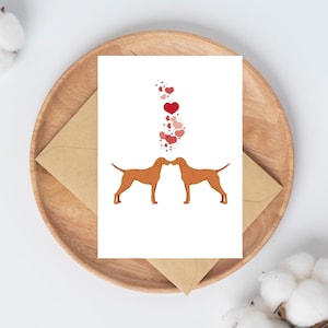 Vizsla húngaro, cualquier ocasión, amante de los animales, tarjeta de felicitación, descarga instantánea, imprimible digital, 5x7 pulgadas
