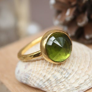 Peridot Silver Ring, Sterling Silver Ring,Engagement Ring, Gift For Her, Birthstone Gift For Her Mothers Day