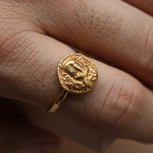 Medusa Silver Signet Ring Handmade Ring