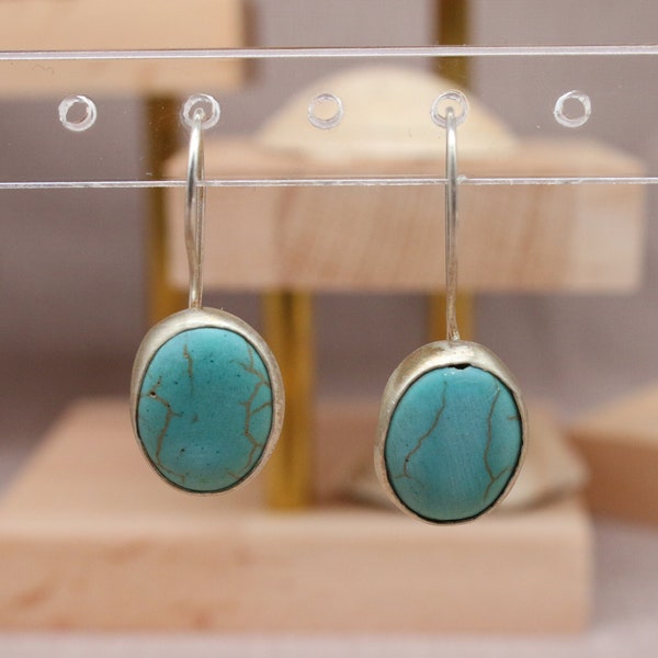 Turquoise Oval Earrings main image 0