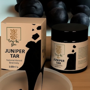 Balsamo al catrame di pino e ginepro – Unguento naturale alle erbe per pelli secche e sensibili – Crema botanica fatta a mano