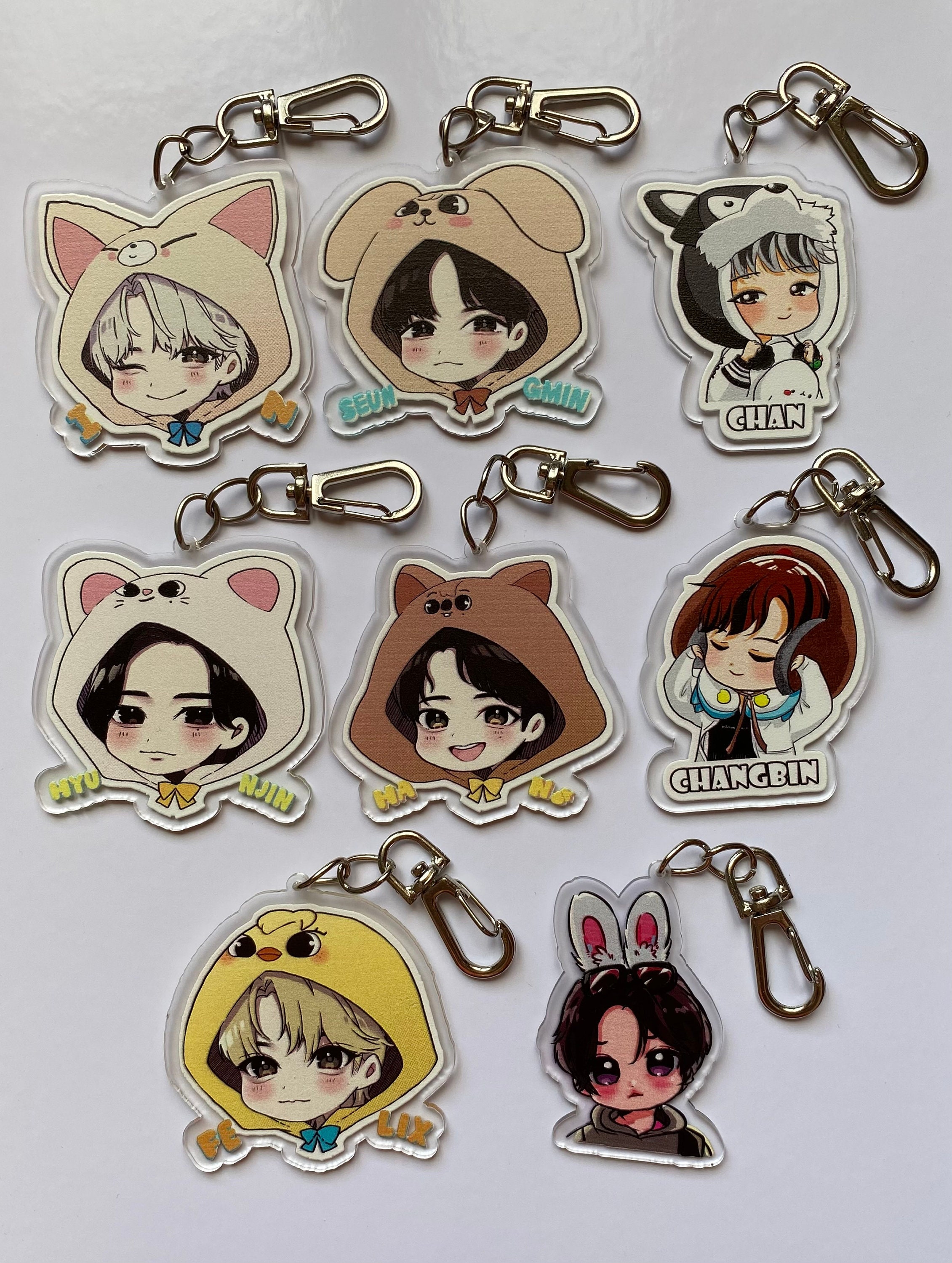 Portachiavi Coreano Kpop Portachiavi Per Accessori Borsa Ciondolo In Acrilico Portachiavi Catene Gioielli Regali Per I Fan - Foto 6