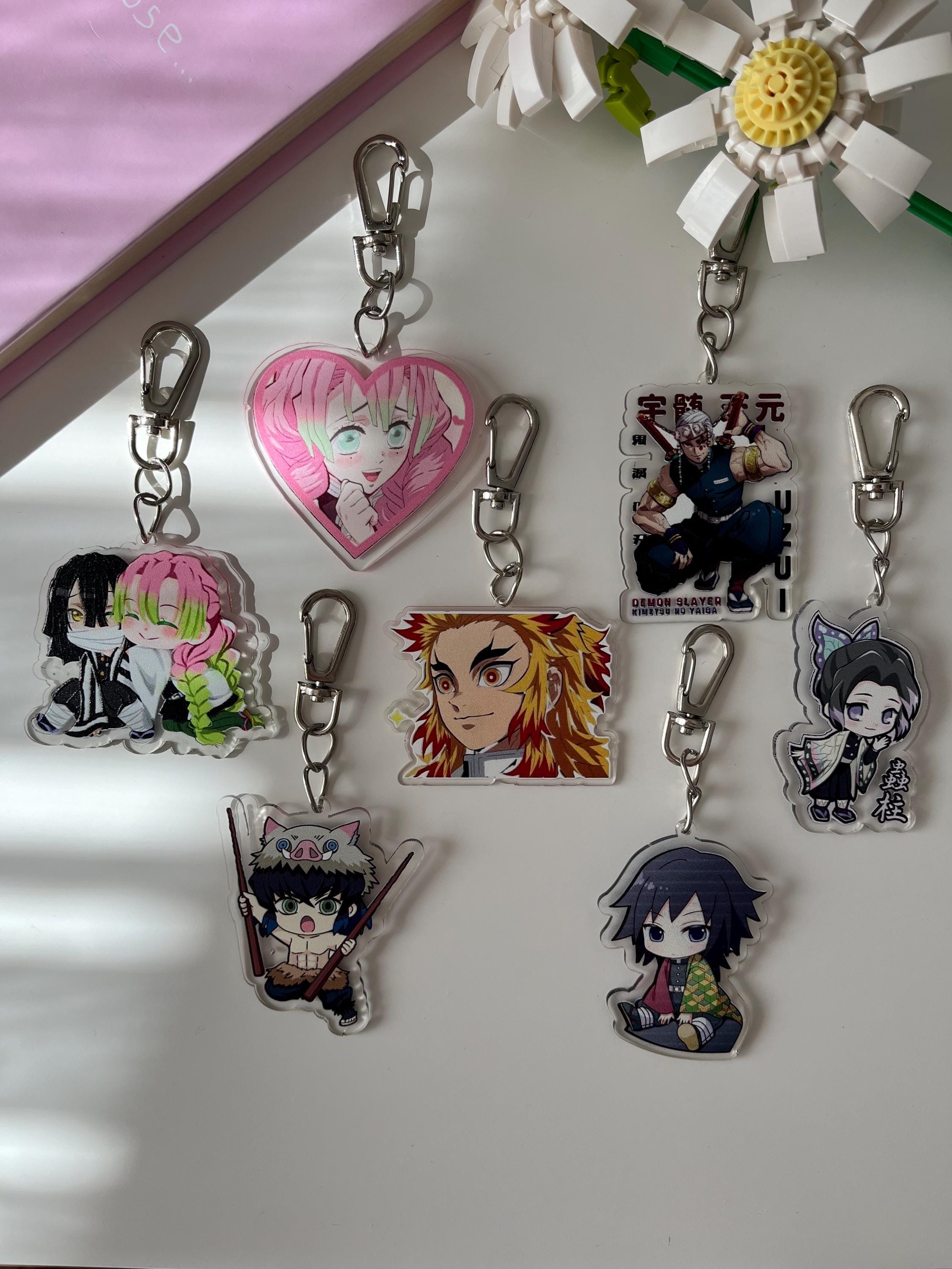Demon Slayer Schlüsselanhänger - Acryl Keychain Obanai Mitsuri Kimetsu