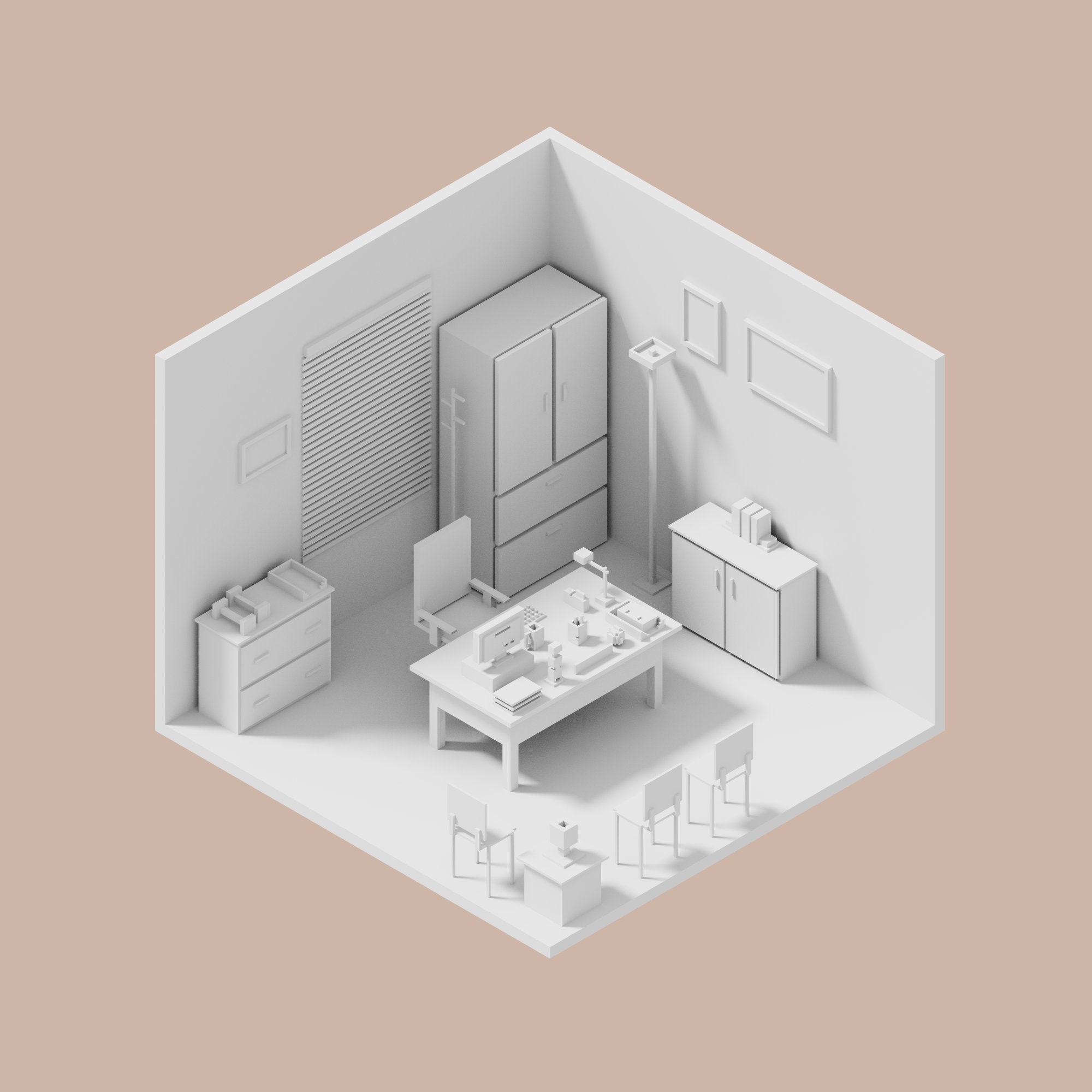 3D Michael Scott, Dunder Mifflin, the Office - Voxel Model for 3D Print ...