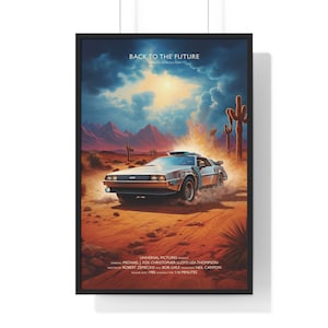Zurück in die Zukunft Film Poster Digital Minimalist, Kultfilme Printable Wall Art Vintage