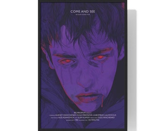 Póster de la película "Ven y mira", impresión minimalista (descarga digital)