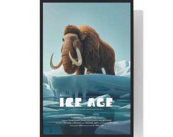 Ice Age Movie Poster , Printable Wall Art, Art Print Download, Minimalist Movie Print, Vintage Poster