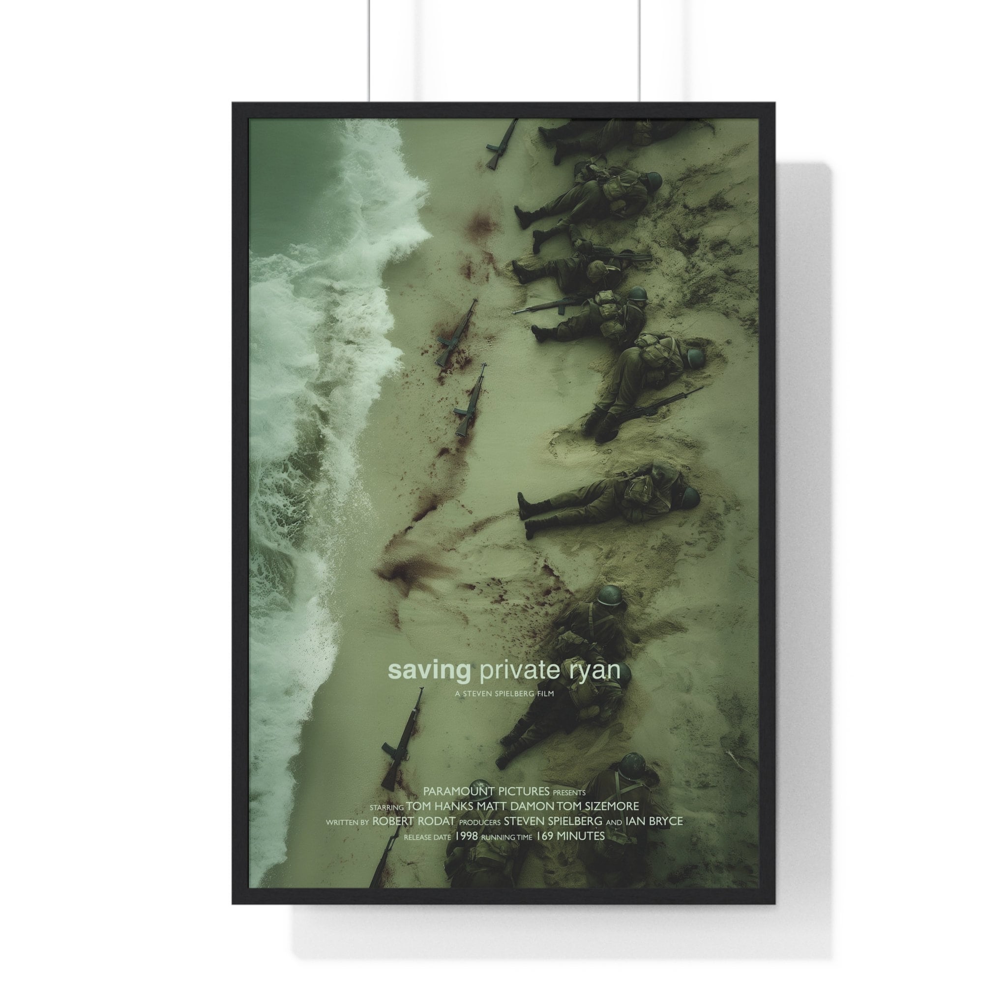 Saving Private Ryan Movie Poster, Cult Movies, Printable Wall Art, Art Print Download, Minimalist Movie Print, Vintage Poster