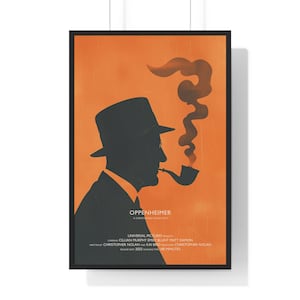 Oppenheimer Movie Poster, Printable Wall Art, Art Print Download, Minimalist Movie Print, Vintage Poster