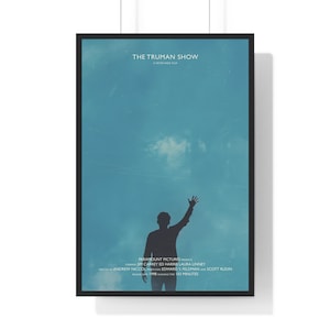 The Truman Show Movie Poster, Cult Movies, Printable Wall Art, Art Print Download, Minimalist Movie Poster, Vintage Poster