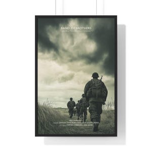 Band of Brothers TV Series Poster Digital Minimalist, Printable Wall Art Vintage