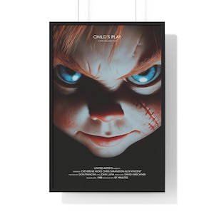 Child's Play Movie Poster Digital Minimalist, Horrorfilme druckbare, Teen Slasher Filmkunst