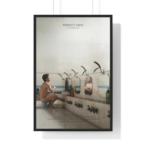 Perfect Days Movie Poster Digital Minimalist, Cult Movies Printable Wall Art Vintage