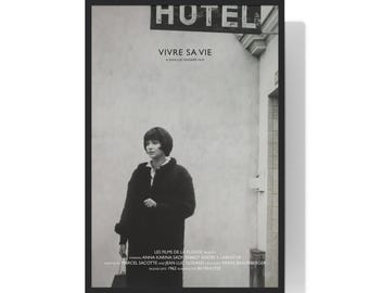 Vivre Sa Vie Movie Poster, Minimalist Art Print (Digital Download)
