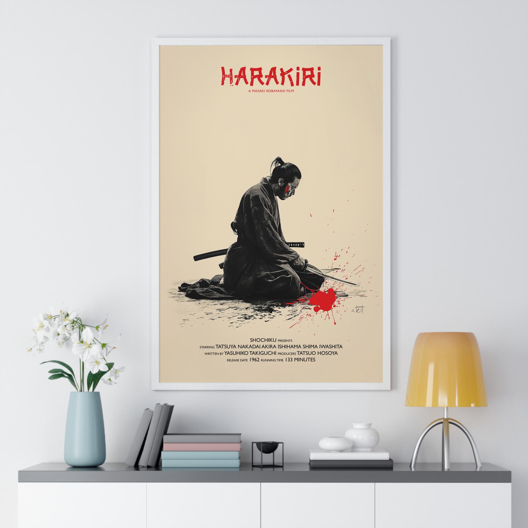 HARAKIRI 切腹 ハラキリ 珍しい 映画 ポスター reboiro'64 HARAKIRI 切腹 ハラキリ 珍しい 映画 ポスター reboiro'64