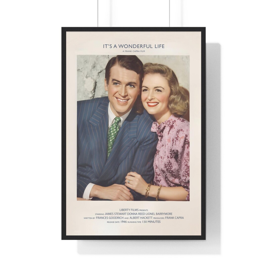 It's a Wonderful Life Movie Poster Digital Minimalist, Cult Movies ...
