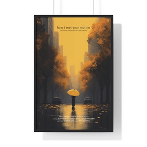 Póster de la serie de televisión Cómo conocí a vuestra madre, arte de pared imprimible, descarga de impresiones artísticas, impresión de película minimalista, póster vintage