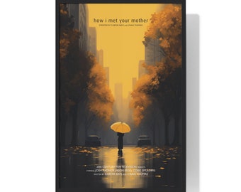 How I Met Your Mother TV Series Poster, Printable Wall Art, Art Print Download, Minimalist Movie Print, Vintage Poster